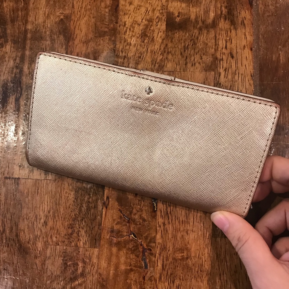 KATE SPADE Cameron Street Stacy Gold Wallet